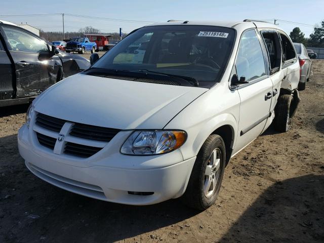 1D4GP24R67B138514 - 2007 DODGE GRAND CARA WHITE photo 2