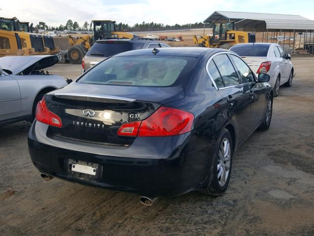 JNKCV61E59M300066 - 2009 INFINITI G37 BASE BLACK photo 4