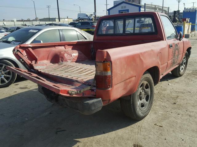 JT4RN81A8L0045349 - 1990 TOYOTA PICKUP 1/2 RED photo 4