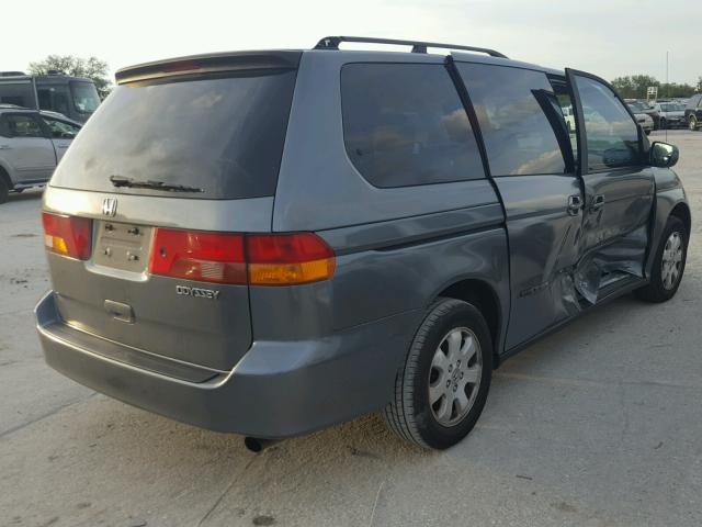 2HKRL18902H517909 - 2002 HONDA ODYSSEY EX GRAY photo 4