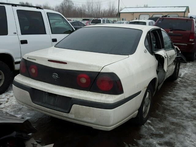 2G1WF52K949412782 - 2004 CHEVROLET IMPALA WHITE photo 4