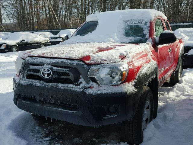 5TFUX4EN5FX036128 - 2015 TOYOTA TACOMA ACC RED photo 2