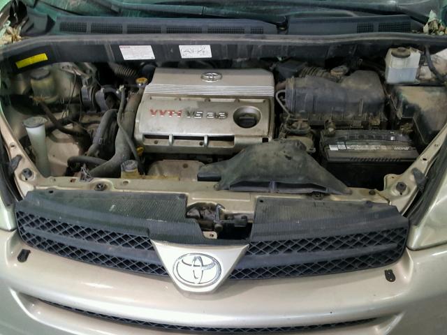 5TDZA23C14S212625 - 2004 TOYOTA SIENNA CE TAN photo 7