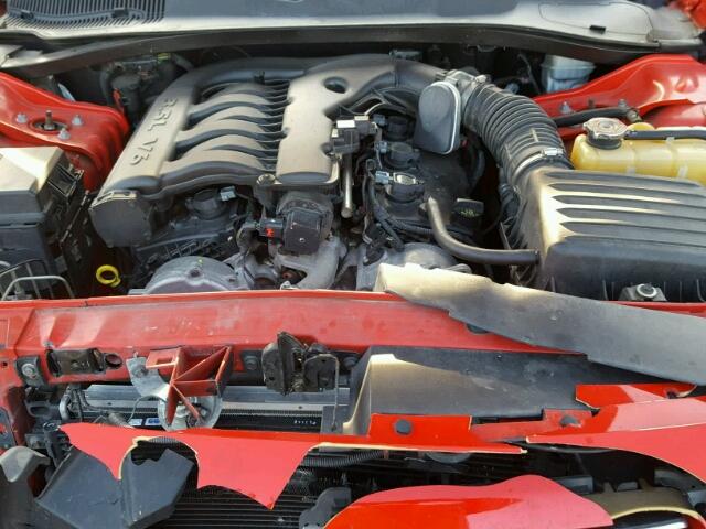 2D4FV37V08H124357 - 2008 DODGE MAGNUM SXT RED photo 7