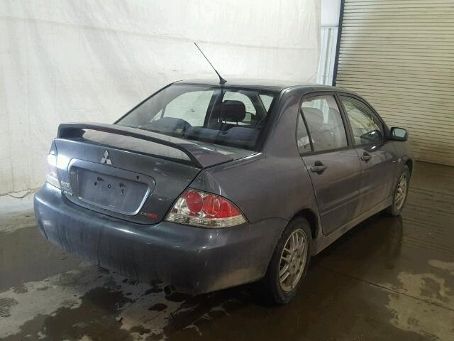 JA3AJ86E26U005851 - 2006 MITSUBISHI LANCER OZ GRAY photo 4