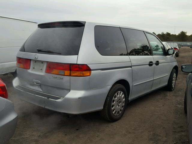 5FNRL18514B037845 - 2004 HONDA ODYSSEY LX GRAY photo 4