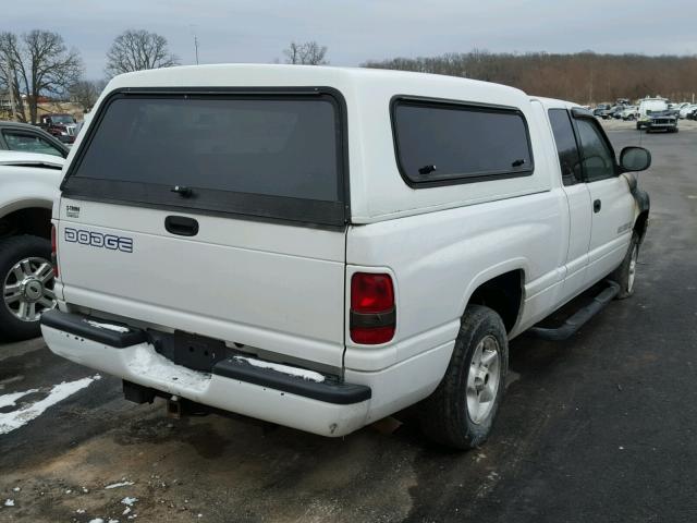 3B7HC13ZX1M278414 - 2001 DODGE RAM 1500 WHITE photo 4