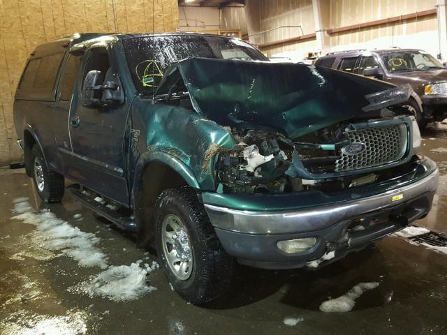 2FTPX28L7XCA29261 - 1999 FORD F250 GREEN photo 1