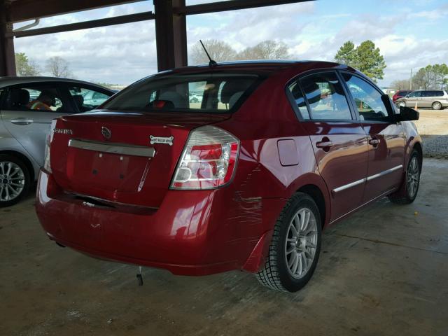 3N1AB6APXAL694149 - 2010 NISSAN SENTRA 2.0 RED photo 4