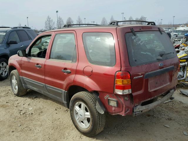 1FMYU92113KD98342 - 2003 FORD ESCAPE XLS MAROON photo 3