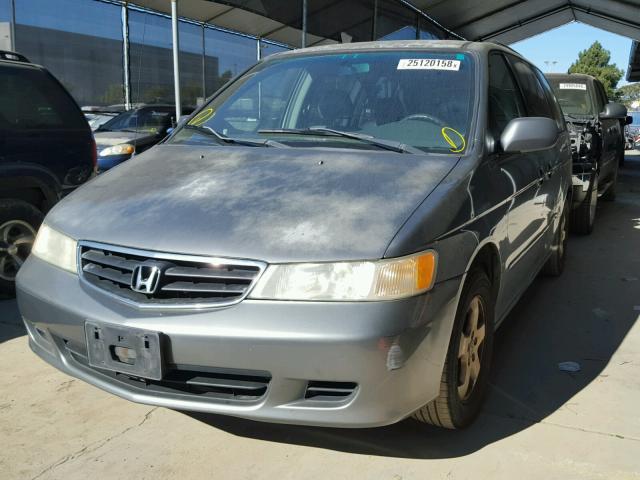 2HKRL18912H552720 - 2002 HONDA ODYSSEY EX GRAY photo 2