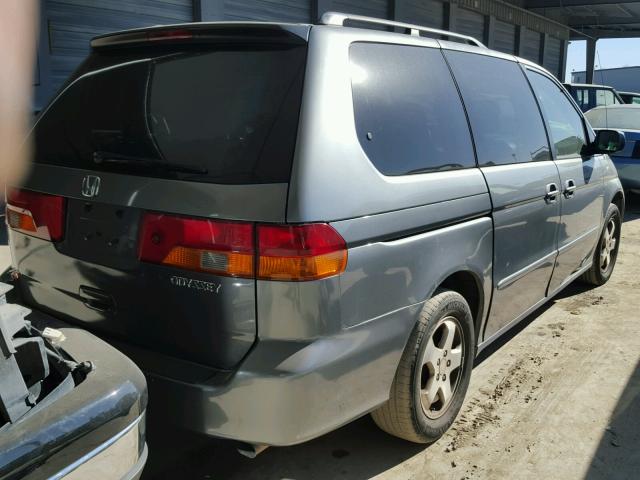 2HKRL18912H552720 - 2002 HONDA ODYSSEY EX GRAY photo 4