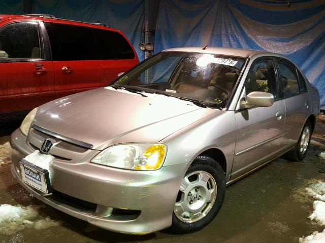 JHMES96613S026016 - 2003 HONDA CIVIC HYBR GOLD photo 2