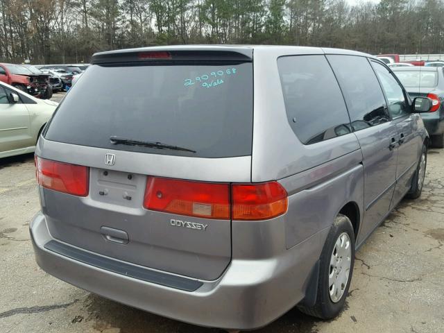 2HKRL1853YH531292 - 2000 HONDA ODYSSEY LX SILVER photo 4