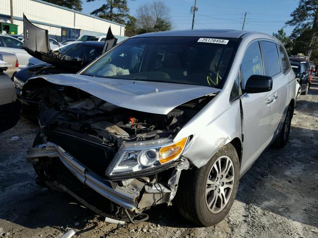 5FNRL5H69CB028700 - 2012 HONDA ODYSSEY EX SILVER photo 2