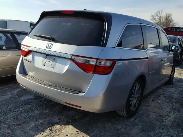 5FNRL5H69CB028700 - 2012 HONDA ODYSSEY EX SILVER photo 4