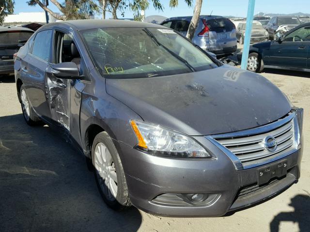 3N1AB7AP6FY316927 - 2015 NISSAN SENTRA S GRAY photo 1