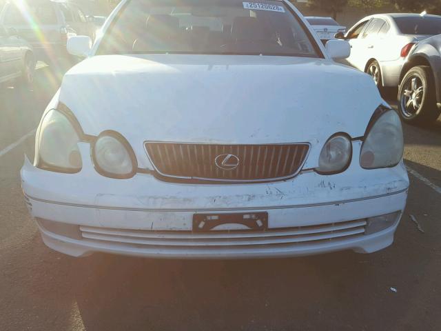 JT8BD69S810145548 - 2001 LEXUS GS 300 WHITE photo 9