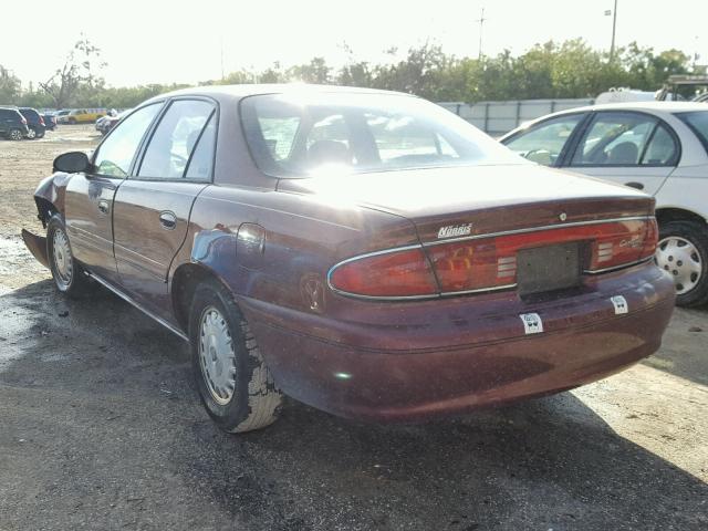 2G4WY55J1Y1348239 - 2000 BUICK CENTURY LI BURGUNDY photo 3