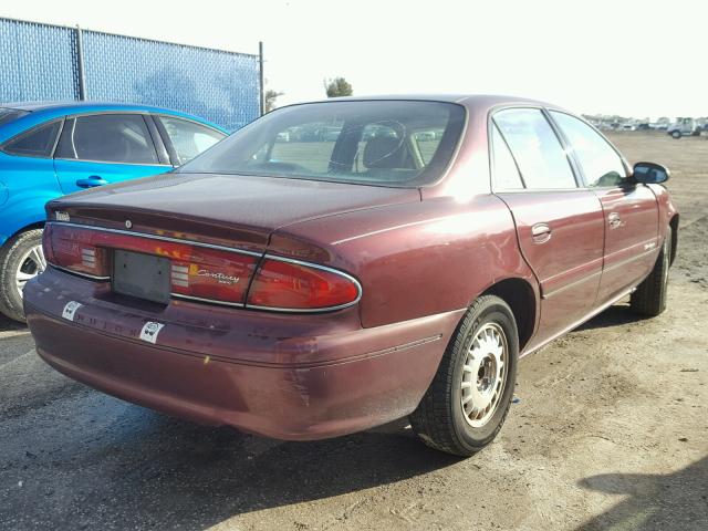 2G4WY55J1Y1348239 - 2000 BUICK CENTURY LI BURGUNDY photo 4