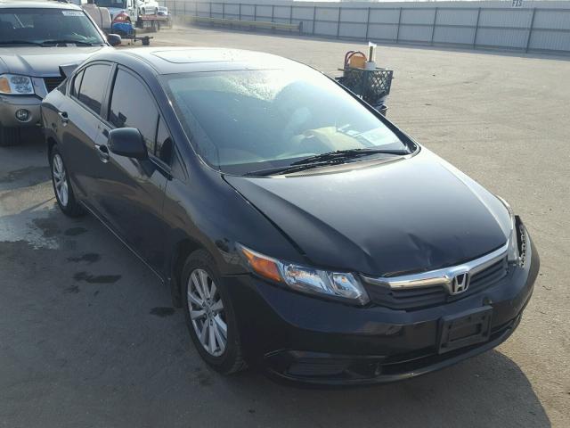 19XFB2F92CE315156 - 2012 HONDA CIVIC EXL BLACK photo 1