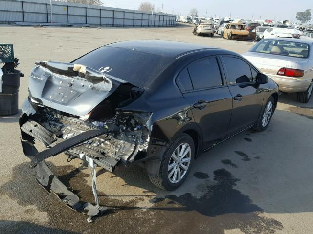 19XFB2F92CE315156 - 2012 HONDA CIVIC EXL BLACK photo 4