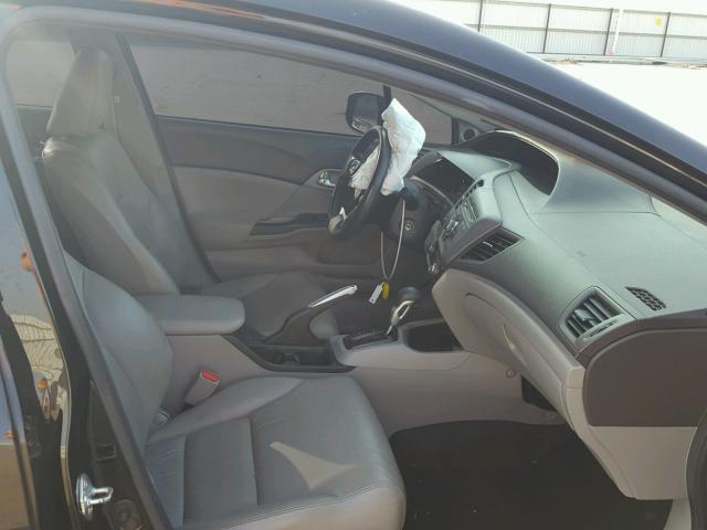 19XFB2F92CE315156 - 2012 HONDA CIVIC EXL BLACK photo 5