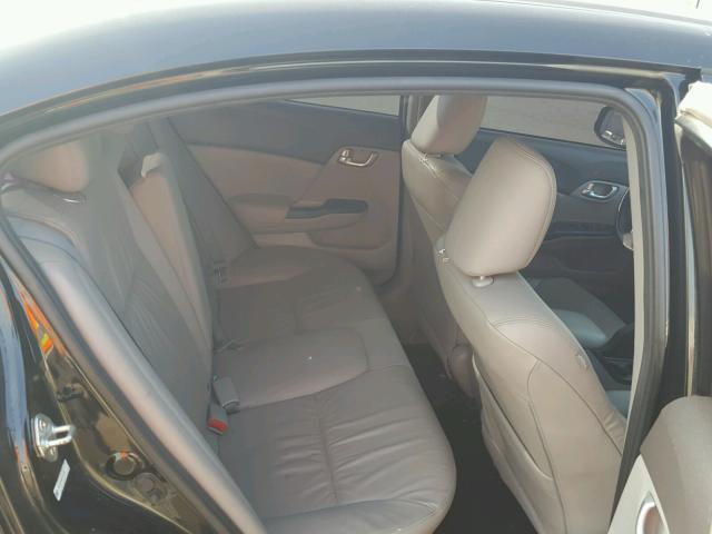 19XFB2F92CE315156 - 2012 HONDA CIVIC EXL BLACK photo 6