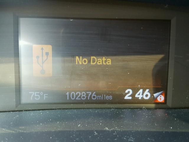 19XFB2F92CE315156 - 2012 HONDA CIVIC EXL BLACK photo 8