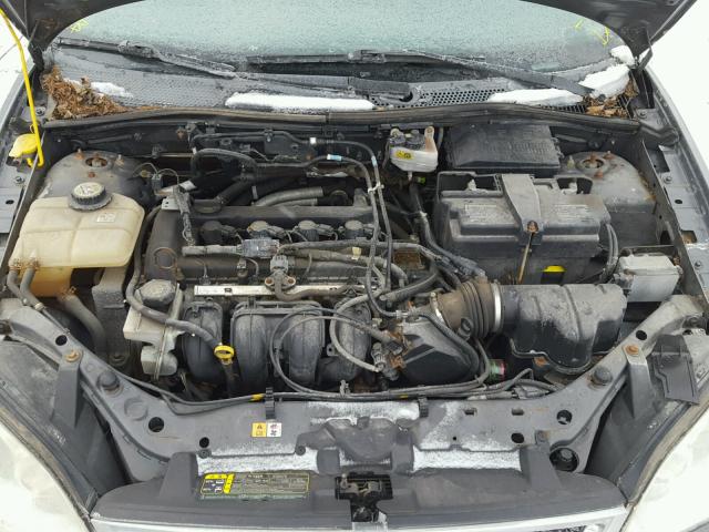 1FAFP34N57W311627 - 2007 FORD FOCUS ZX4 GRAY photo 7