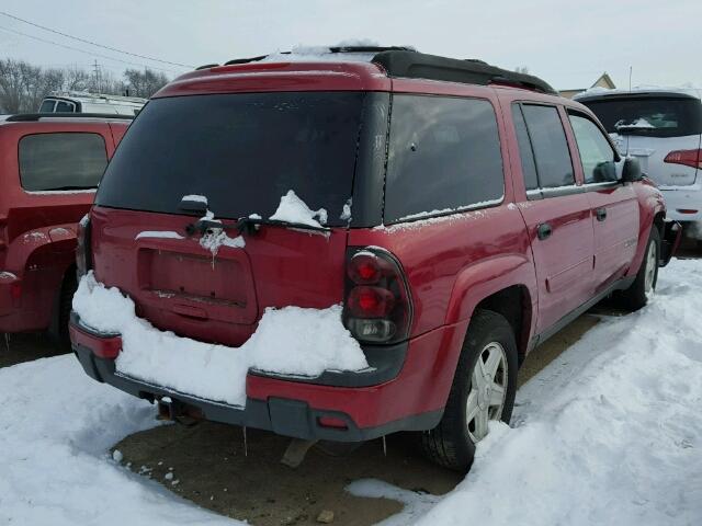 1GNET16S636172585 - 2003 CHEVROLET TRAILBLAZE RED photo 4