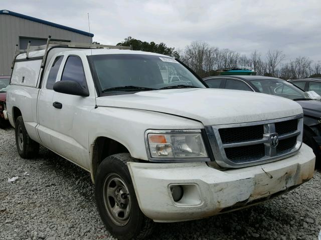 1D7CE2BK8AS184124 - 2010 DODGE DAKOTA ST WHITE photo 1