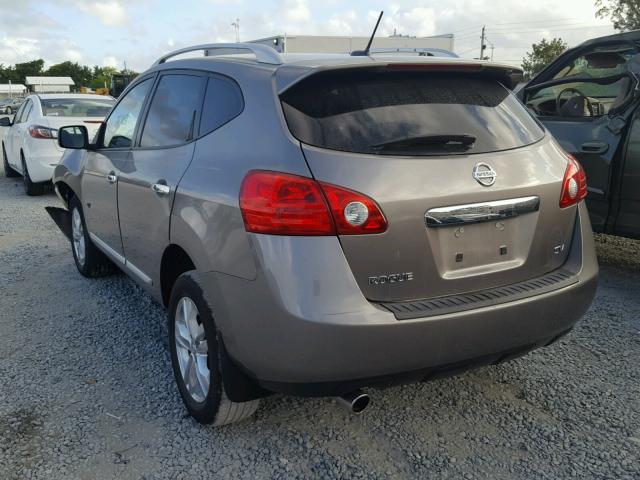 JN8AS5MT2DW032052 - 2013 NISSAN ROGUE S GRAY photo 3