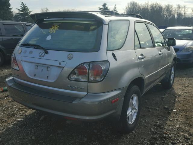 JTJGF10U110089601 - 2001 LEXUS RX 300 SILVER photo 4