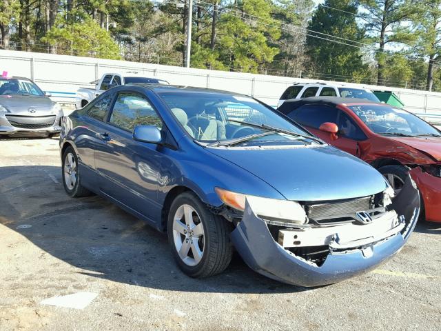 2HGFG12876H523701 - 2006 HONDA CIVIC EX BLUE photo 1