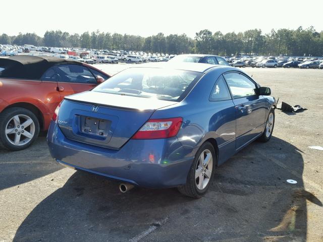 2HGFG12876H523701 - 2006 HONDA CIVIC EX BLUE photo 4