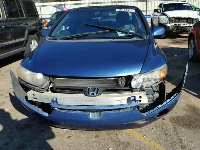 2HGFG12876H523701 - 2006 HONDA CIVIC EX BLUE photo 9