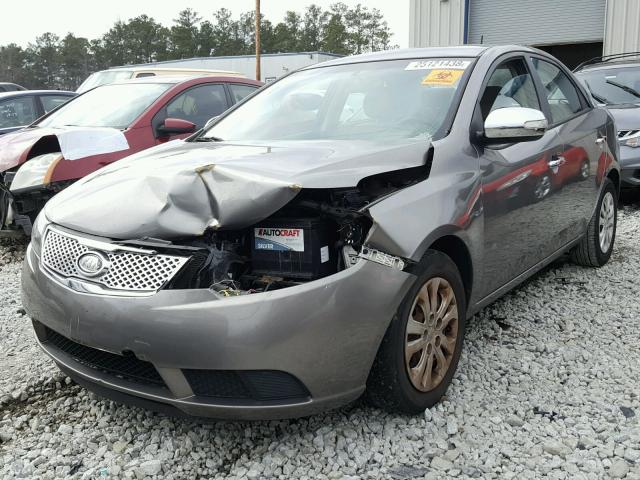 KNAFU4A29A5828510 - 2010 KIA FORTE EX GRAY photo 2