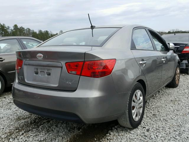 KNAFU4A29A5828510 - 2010 KIA FORTE EX GRAY photo 4