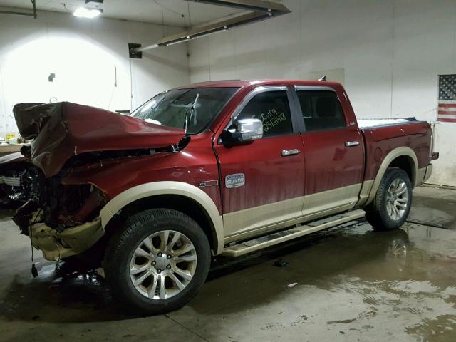 1C6RR7PMXES327829 - 2014 RAM 1500 LONGH RED photo 2