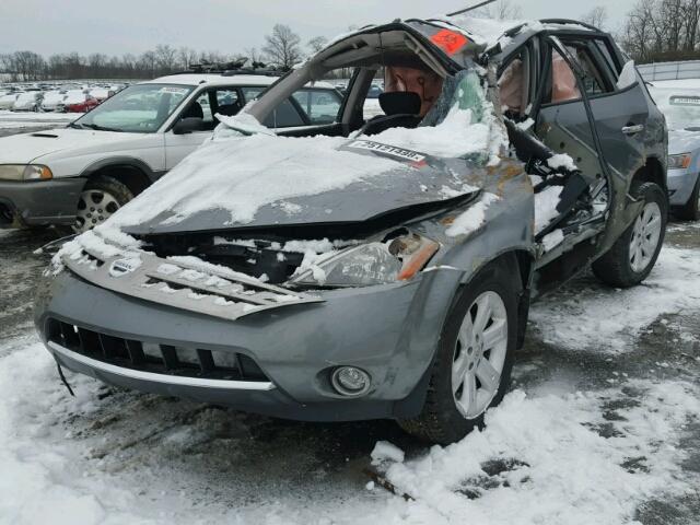 JN8AZ08W77W602781 - 2007 NISSAN MURANO SL GRAY photo 2