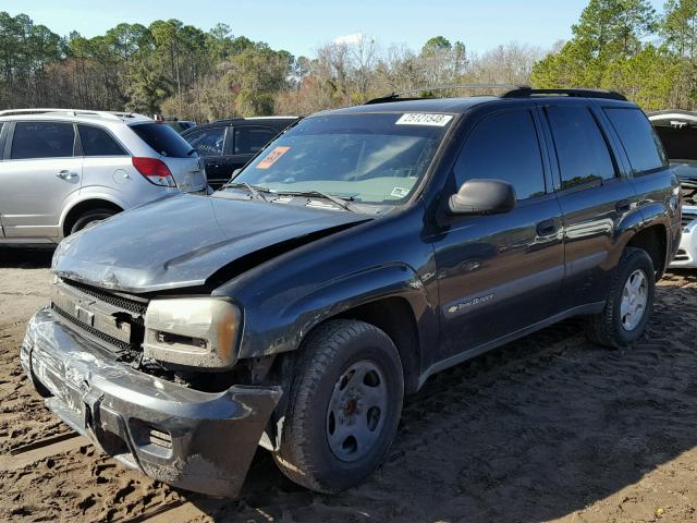 1GNDS13SX32360682 - 2003 CHEVROLET TRAILBLAZE BLACK photo 2