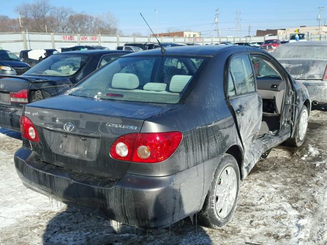 2T1BR32E27C828317 - 2007 TOYOTA COROLLA CE GRAY photo 4