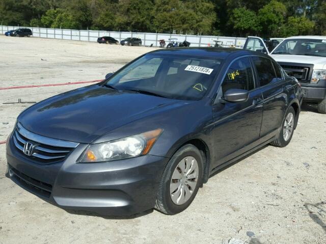 1HGCP2F39BA030764 - 2011 HONDA ACCORD LX CHARCOAL photo 2