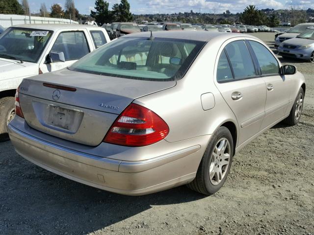 WDBUF82J74X123861 - 2004 MERCEDES-BENZ E 320 4MAT BEIGE photo 4