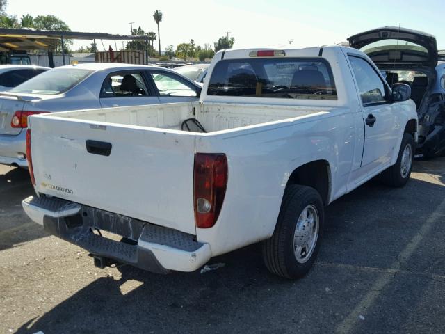 1GCCS148668125317 - 2006 CHEVROLET COLORADO WHITE photo 4