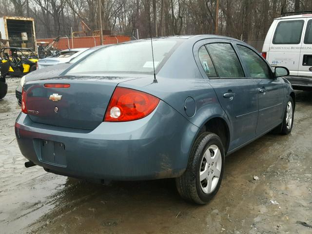 1G1AK55F877267129 - 2007 CHEVROLET COBALT LS BLUE photo 4