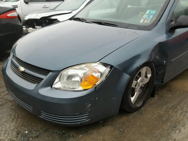 1G1AK55F877267129 - 2007 CHEVROLET COBALT LS BLUE photo 9