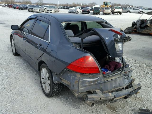 1HGCM66447A105161 - 2007 HONDA ACCORD SE GRAY photo 3