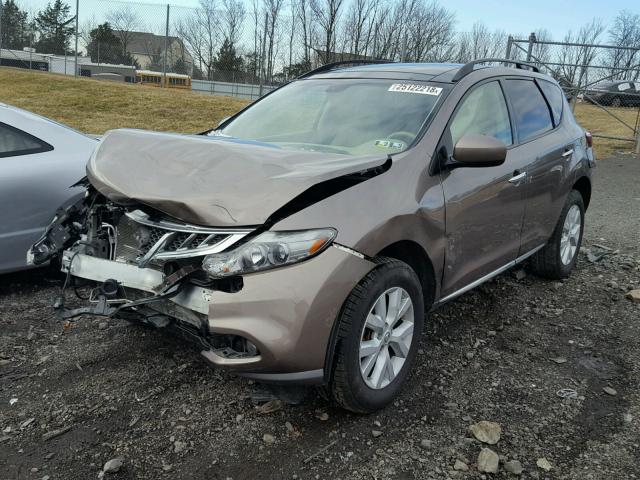 JN8AZ1MW3CW216526 - 2012 NISSAN MURANO S BROWN photo 2